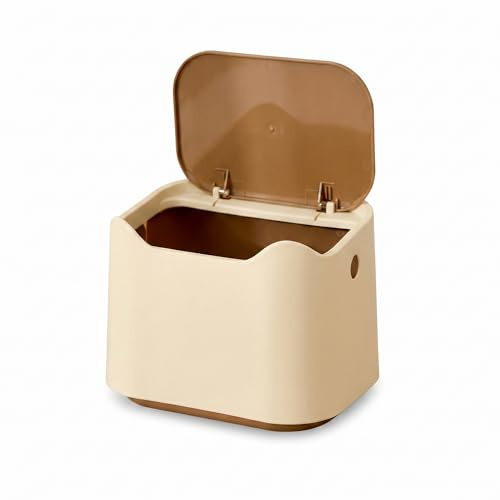 Robuster Katzenkot-Mülleimer mit Druckdeckel, Stilvoller Katzenstreu-Mülleimer für Heimgebrauch, Ideal für Haustierbesitzer mit Ästhetischem Design