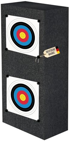 Stronghold Schaumscheibe Black - versch. Größen, Zielscheibe für Kinder, Anfängerscheibe, Profischeibe ohne Auflage für Pfeil und Bogen (80x40x20cm / 45lbs)