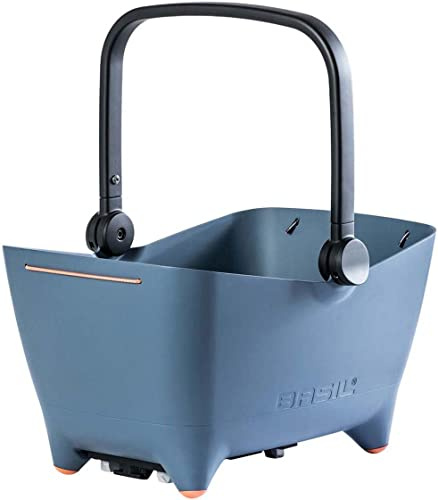 Basil Unisex – Erwachsene Buddy Hundefahrradkorb, Denim, 45 cm x 32 cm x 22 cm
