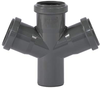 Ostendorf HTsafe Doppelabzweig DN 50/50/50 mm 67 Grad HT-Rohr