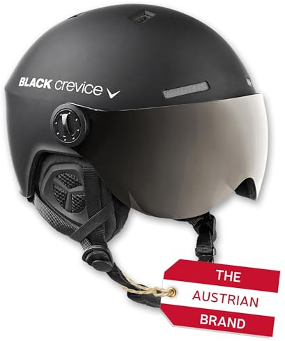 Black Crevice Erwachsene Skihelm Gstaad, schwarz, S, BCR143921-BW-0