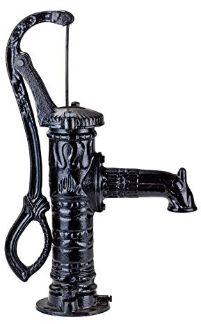 Handschwengelpumpe Schwengelpumpe Brunnenpumpe Gartenpumpe Pumpe Nostalgie antik Guß schwarz 1 1/4"