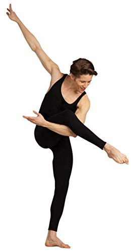 Capezio Men's Unitard, Black, Large