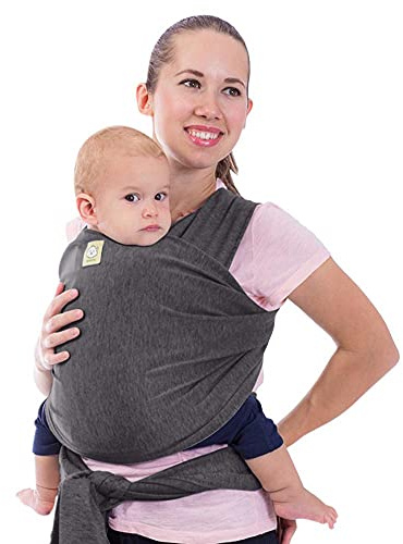 KeaBabies Babytrage Ab Geburt, All in 1 Babytragetücher (Mystic Gray) | Neugeborenen-zu-Kleinkind-Schlinge, einfach zu tragen, Handfreie Babytuch Tragetuch, Leichte, Atmungsaktive Babywickel