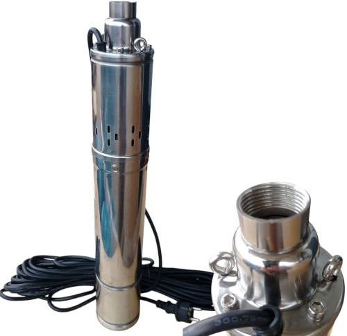 Tiefbrunnenpumpe 2400l/h 0,55kW 7,5bar 102mm Rohrpumpe Brunnenpumpe Tauchpumpe