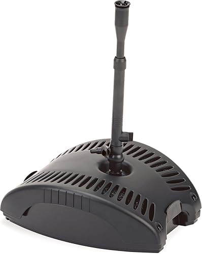 Pontec PonDuett 3000 – 2-in-1 Unterwasserfilter mit Wasserspielpumpe – Teichpumpe mit Filter – Teich Springbrunnen für Teiche bis 3.000 l – Filter mit Springbrunnenpumpe - 4 Fontänenaufsätze