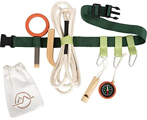 small foot Entdeckergürtel „Discover“, Outdoorspielzeug für Ausflüge in der Natur, für Kinder ab 3 Jahren, 12337 Toys, Schwarz