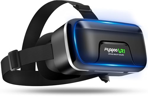 FIYAPOO VR Brille, VR 3D Virtual Reality Brille geeignet Für 3D Filme und Spiele, Kompatibel mit Android/iPhone-Smartphones im Bereich von 4,7 bis 6,6 Zoll, Geschenk