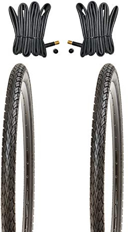 Kujo 2X 28 Zoll Fahrradreifen Set 700x40c Resul 42-622 inkl. Schlauch AV