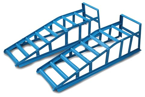 2X Bituxx Auffahrrampe Auffahrbock Rampe KFZ PKW Auto 225mm Traglast: 3000 kg pro Paar (1500 kg pro Stück)