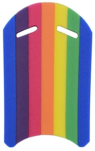 KVSERT Schwimmbrett für Kinder und Erwachsene, Regenbogen-Kickboard, Schaumstoff, Pool-Trainingshilfe, Schwimmbrett