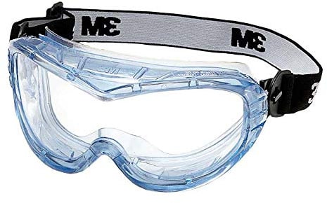 3M Vollsichtschutzbrille Fahrenheit FheitAF – Schutzbrille mit AS, AF & UV Beschichtung – Ideal für das Tragen mit Atemschutzmasken oder Brillen