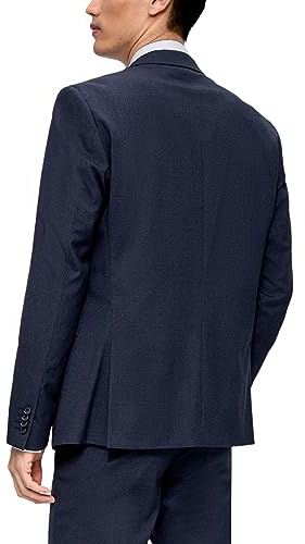 s.Oliver Herren Sakko – Slim Fit, Hahnentritt-Muster, Reverskragen