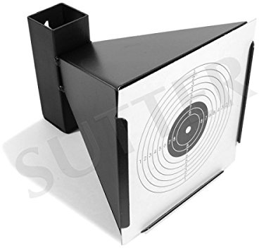 SUTTER Kugelfang mit Trichter K750 für 14x14cm Zielscheiben/Aus Metall/Scheibenkasten für Luftgewehr Luftpistole