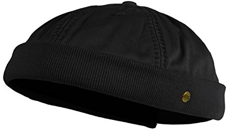 Balke Herren Dockerscap Cap ohne Schirm Mütze Kopfbedeckung, Farbe:schwarz