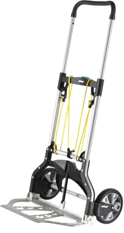 wolfcraft TS 850 Transportsystem - Komfortable & klappbare Sackkarre für Lasten bis zu 100 kg - Stabiler Handkarren für Getränkekisten, Blumenkübel - Made in Europe - 5501000