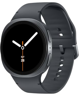 Samsung Galaxy Watch8 Smartwatch mit Galaxy AI, Fitness-Uhr und Fitness-Tracker, Sport Band, Wellness- und Schlaf-Coaching, 40 mm, Bluetooth, Graphite, 3 Jahre Herstellergarantie