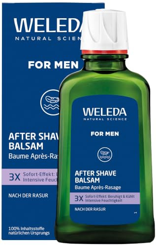 WELEDA FOR MEN After Shave Balsam 100ml Pflege Beruhigung Bio Männer | Erfrischendes Naturkosmetik Balsam Hautpflege nach Rasur reichhaltige Pflege Schutz vor Austrocknen Bio After Shave Herren
