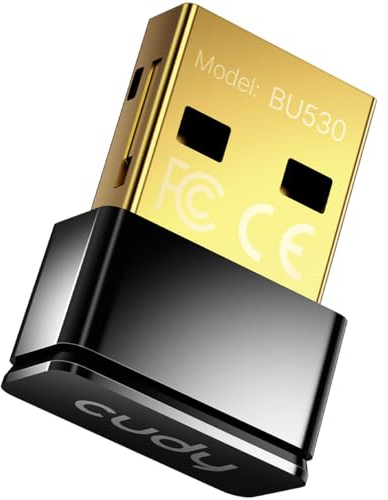 Cudy USB Bluetooth Adapter für PC, Bluetooth 5.3 Dongle Empfänger, Plug & Play, Nano Größe, kompatibel mit Windows 11/10/8.1/7, Desktop, Laptop, Drucker