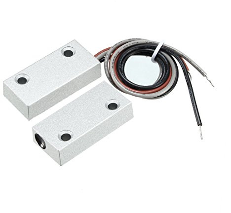 sourcing map Magnetischer Reed Schalter Alarm Rolltorkontakt mit 3 Draht für N.O./N.C. MC-51