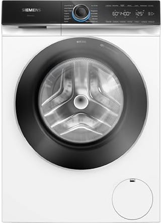 Siemens WG44B2040, iQ700, Smarte Waschmaschine 9 kg, 1400 UpM, Made in Germany, Antiflecken-System, weniger Bügeln mit smartFinish, varioSpeed für schneller saubere Wäsche, Nachlegefunktion, aquaStop