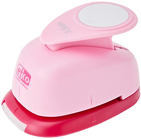 efco 1791010 Stanzer M, Kreis 1 Zoll Motivstanzer, Kern: Metall, Pink, 7,5 x 5 x 5 cm