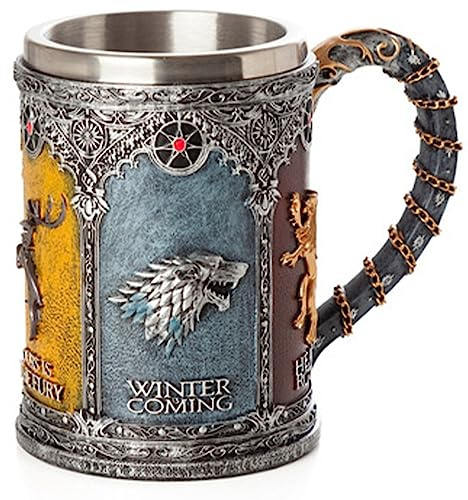 Syfunlv Bierkrug,EdelstahlBierbecher, 600ml 3D Kaffee Bier-Becher, 15 cm lang, Eimerförmiges Trinkgeschirr mit Griff,für Heißgetränke, Kaffee, Bier, Trinken und Geschenke (S)