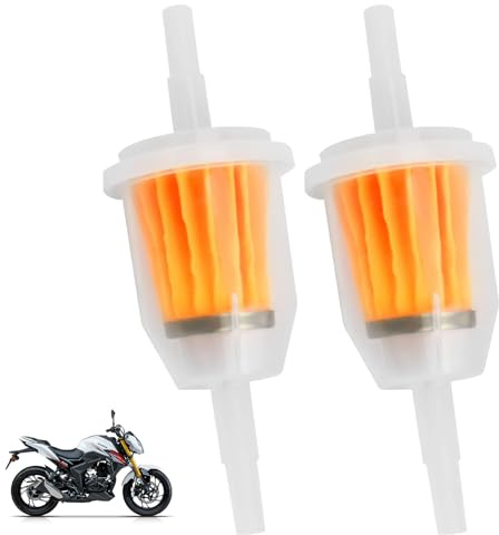 2 Stück Kraftstofffilter 6mm / 8mm Benzinfilter für Rasenmäher Moped Motorrad Benzinmotoren Maschinen zum Filtern,Universal Kraftstofffilter,Hochwertiger In-Line Benzinfilter Gasöl Flüssigkeitsfilter