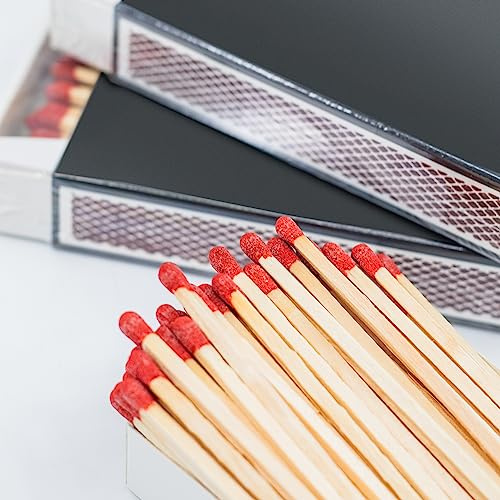 XXL 8x 55 Stk Kaminhölzer Extra Lang + 1 Bildmagnet! Kaminstreichhölzer Kohleanzünder Grillanzünder Zündhölzer Streichhölzer Anzünder für Kamin Grill Ofen Holzkohle Anzündwolle Holzwolle Camping