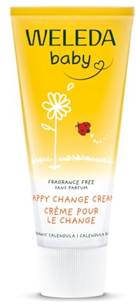 WELEDA Bio Baby Calendula Wundschutzcreme parfümfrei - Naturkosmetik Wundsalbe/Babycreme für den Schutz empfindlicher Haut im Windelbereich. Hilft bei Rötungen, gereizter Haut & Wundsein (1x 75ml)