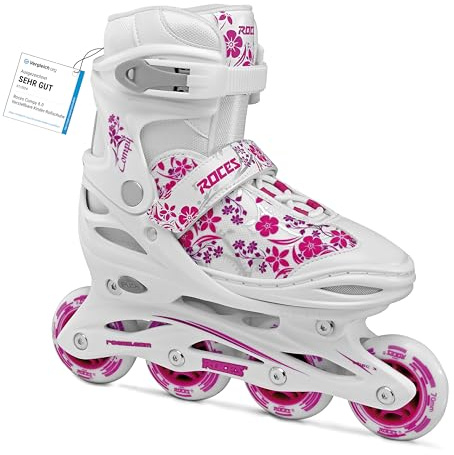 Roces Mädchen Inline-skates Compy 8.0, white-violet, 34-37, 400809