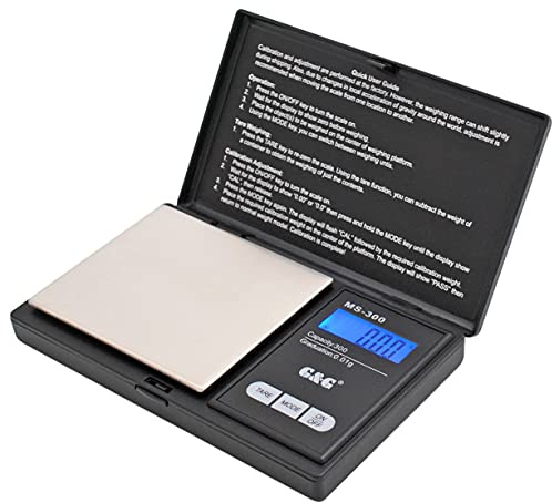 G&G 300g/0,01g MS-B Taschenwaage Feinwaage Digitalwaage Goldwaage Münzwaage Waage