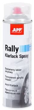 AUTO-PLAST PRODUKT APP Rally Color Spray Acryllack | Klarlack Spray | Lackspray | Sprühfarbe | Schnell trockend | Transparent | 500 ml