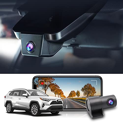Fitcamx Dashcam Auto Vorne Hinten 2160P+1080P Passend für 2022-2025 Toyota RAV4 LE XLE Limited XSE Adventure SE Premium Hybrid Gen5 (Modell B), OEM Dashcam 4K Video WiFi, G-Sensor, WDR, 128GB Karte