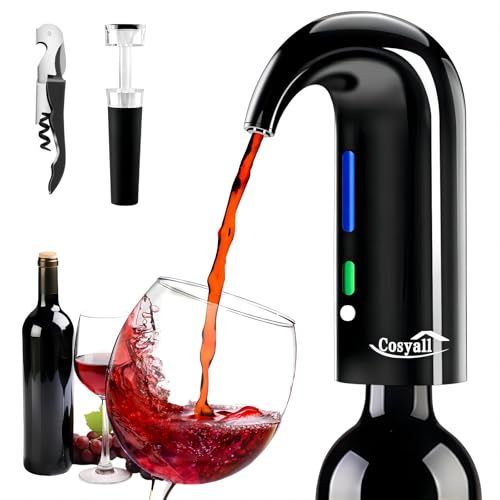 Cosyall Elektrischer wein-dekanter & Liquor-Spender,Alkohol pourer-Schwarz | Perfekt Geschenk für Feiertage und Geburtstage, Geschenk für Männer, Frauen, Weinliebhaberwählen