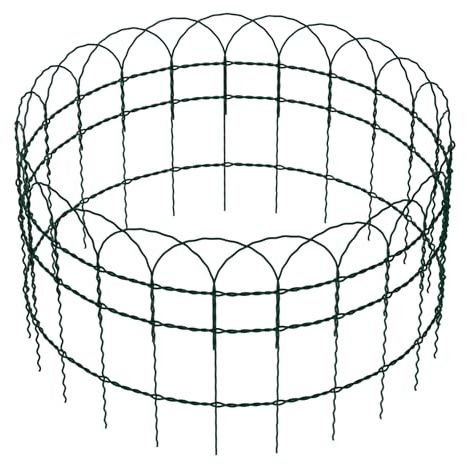 Wiltec Gartenzaun 0,65 x 25 m grün, Maschendrahtzaun Stahl PVC-beschichtet, Drahtzaun 9 x 15 cm Maschen, Zaun für Garten, Maschenzaun einfache Montage