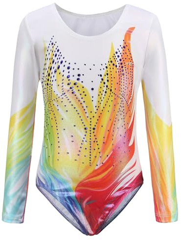 SEAUR - Mädchen Turnanzug Ärmellos Kinder Gymnastikanzug Tanzen Kleidung Ballet Yoga Kleid Klassisch Trikot Gymnastik für Klein Kind 4-13 Jahre
