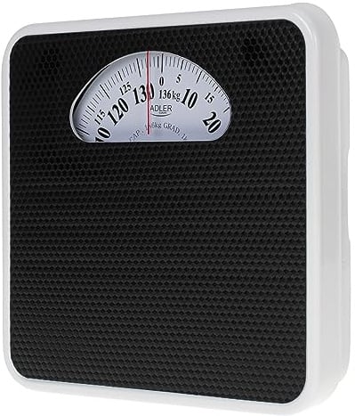 ADLER Mechanische Personenwaage – Körpergewicht – Analoge Fitnesswaage – 136kg Kapazität