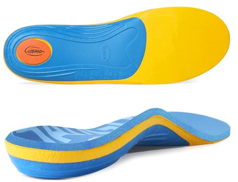 3ANGNI Fersensporn Einlagen Orthopädische Einlegesohlen Bei Plattfuß, Plantarfasziitis, Senk Spreizfuß, Komfort Fußgewölbestütze Schuheinlagen Herren Damen