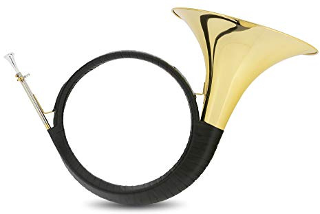 Classic Cantabile PH-400 Bb Parforcehorn Jagdhorn, Naturtoninstrument | Ohne Ventile, Stimmung: Bb, Mit Kluppenzug, Zweiwindig, Messing, Klarlackiert, Umwicklung: Kunstleder, Bohrung: 8, 0 mm, 5 cm