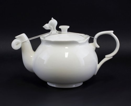 Lindner Tropfenfänger Katze in Katzengestalt, Weiß, 4 cm