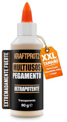 Alleskleber 100 ml - transparent schnell trocknend Bastelkleber Modellbau | für Holz, Textil, Papier, Metall, Glas, Leder, transparent, schnell trocknend, wasserfest, Anti-Tropf-Spitze, vielseitig
