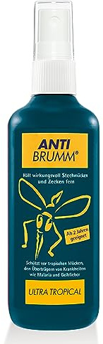 Anti Brumm® Ultra Tropical | Hochwirksames Mückenspray gegen tropische Mücken | Mückenschutz auf Fernreisen | Pumpspray, 150ml