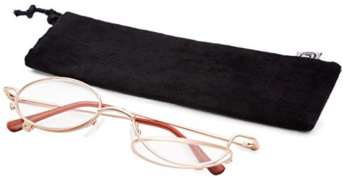 B&S Nützliche Metall - Schminkbrille mit schwenkbaren Gläsern in + 3,00 dpt