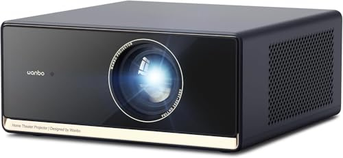 Smart Beamer 4K Heimkino Projektor, Google TV/Netflix/1100ANSI, HDR10, Autofokus Trapezkorrektur, 2.4G+5G WiFi Bluetooth, WANBO X5 Pro Full HD 1080P Beamer mit 12W HiFi Speakers für Outdoor