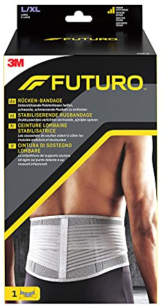 FUTURO Rücken-Bandage - Unterstützende Polsterkissen helfen, schwache, schmerzende Muskeln zu entlasten - L/XL