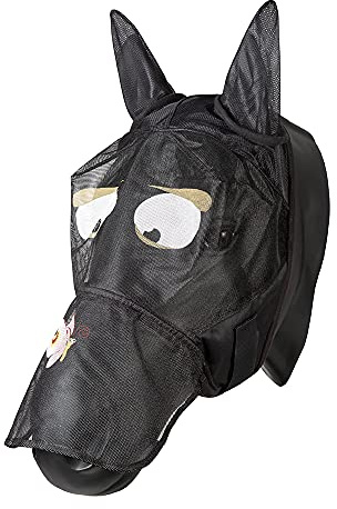 PFIFF 101013 Fliegenmaske Gesichtsmaske mit Motiv für Pferde, Fliegenschutz