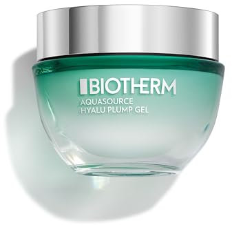 Biotherm Aquasource Hyalu Plump Gel, Gesichtscreme mit Life Plankton und Hyaluronsäure, erfrischende Tagescreme für strahlende Haut, Gesichtspflege-Gel für Damen, geeignet für Mischhaut, 50ml
