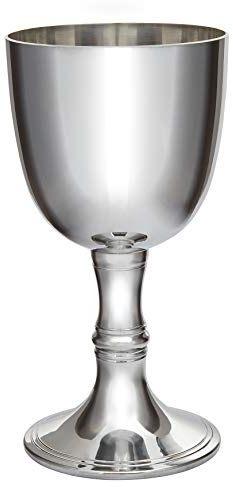 Wentworth Pewter Personalisierter Zinn Weinkelch – Individuell Graviert, Handgefertigt in England, 450 ml Polierter Weinpokal, Persönliches Geschenk zur Hochzeit oder zum Jubiläum