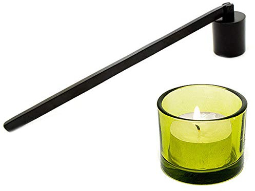 TheStriven Edelstahl Kerzenlöscher Kerze Werkzeug Kerzenlöscher aus Edelstahl Edelstahl-Kerzenlöscher Kerzenlöscher mit Griff Kerzenwerkzeug Für Kerzen Docht Dochtlöscher Candle Extinguisher Schwarz